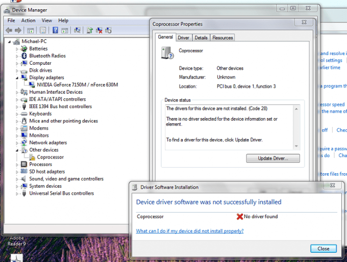 nvidia nforce networking controller settings windows 7